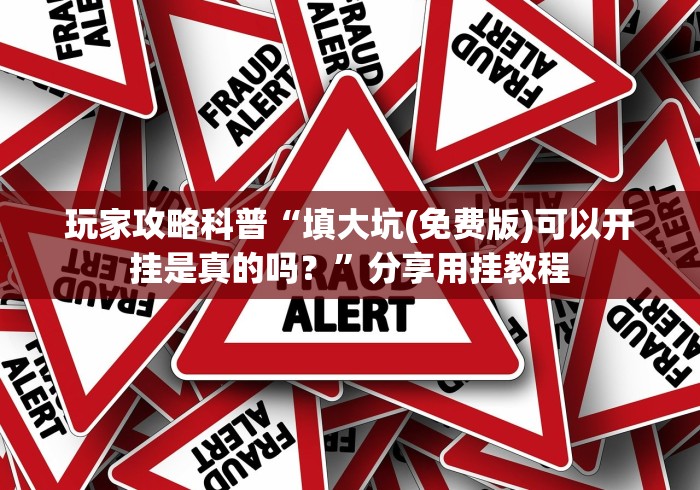 玩家攻略科普“填大坑(免费版)可以开挂是真的吗？”分享用挂教程