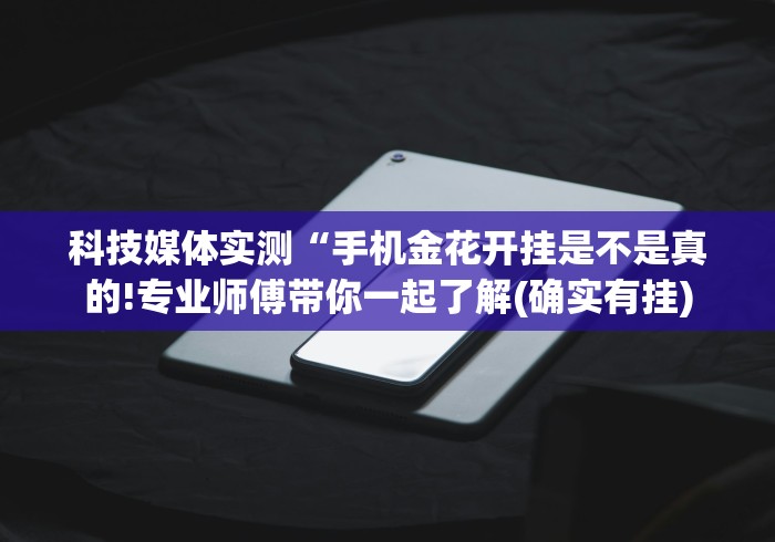科技媒体实测“手机金花开挂是不是真的!专业师傅带你一起了解(确实有挂)