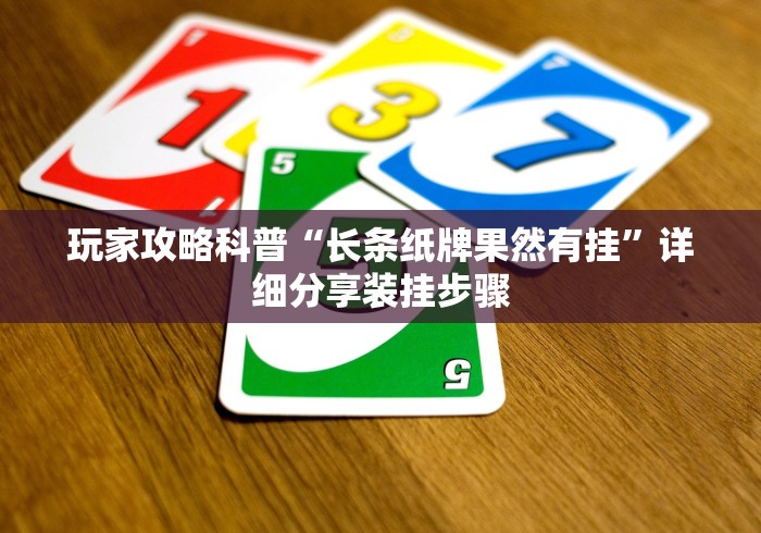 玩家攻略科普“长条纸牌果然有挂”详细分享装挂步骤