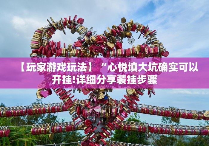 【玩家游戏玩法】“心悦填大坑确实可以开挂!详细分享装挂步骤