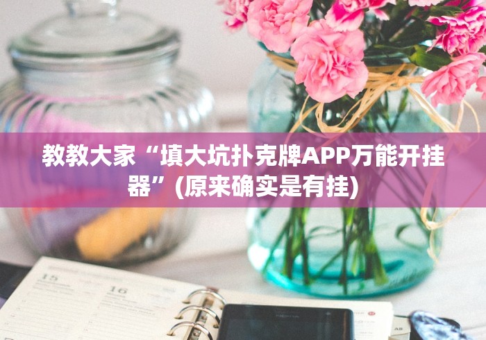 教教大家“填大坑扑克牌APP万能开挂器”(原来确实是有挂) 教教大家“填大坑扑克牌APP万能开挂器”(原来确实是有挂)