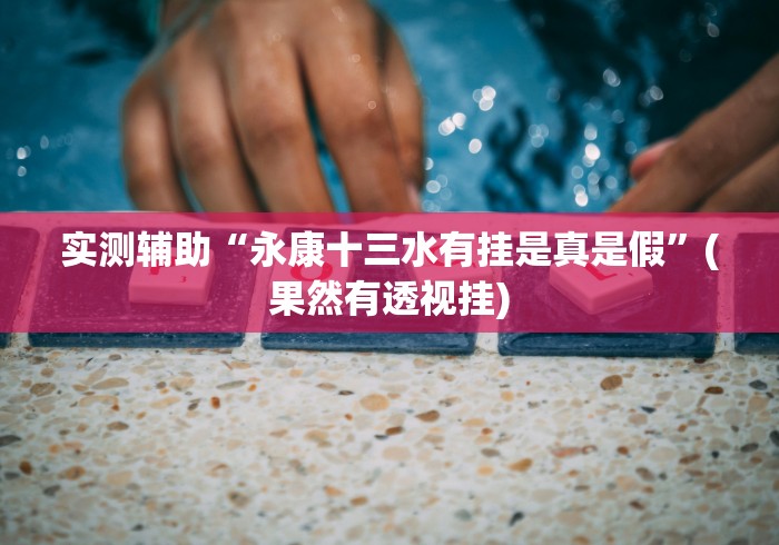 实测辅助“永康十三水有挂是真是假”(果然有透视挂) 实测辅助“永康十三水有挂是真是假”(果然有透视挂)