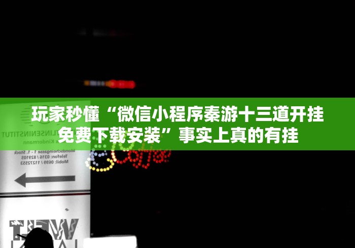 玩家秒懂“微信小程序秦游十三道开挂免费下载安装”事实上真的有挂