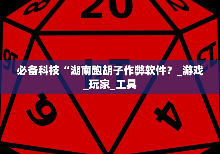 必备科技“湖南跑胡子作弊软件？_游戏_玩家_工具