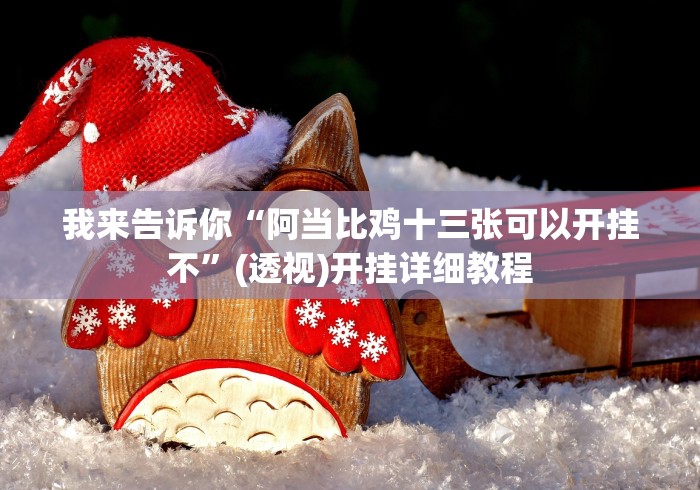 我来告诉你“阿当比鸡十三张可以开挂不”(透视)开挂详细教程 我来告诉你“阿当比鸡十三张可以开挂不”(透视)开挂详细教程