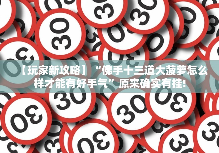 【玩家新攻略】“佛手十三道大菠萝怎么样才能有好手气”原来确实有挂! 【玩家新攻略】“佛手十三道大菠萝怎么样才能有好手气”原来确实有挂!
