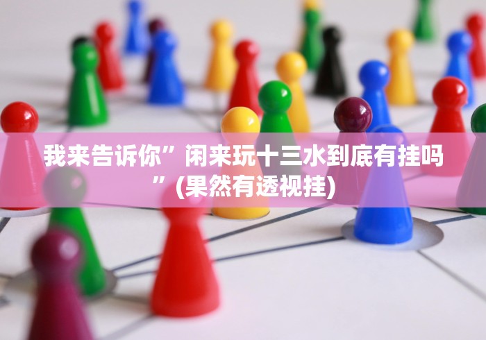 我来告诉你”闲来玩十三水到底有挂吗”(果然有透视挂)