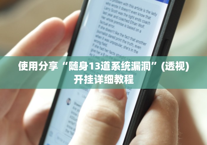 使用分享“随身13道系统漏洞”(透视)开挂详细教程 使用分享“随身13道系统漏洞”(透视)开挂详细教程
