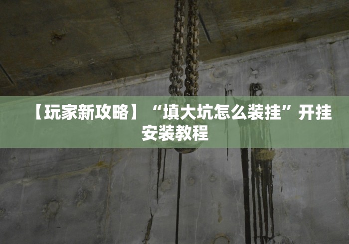 【玩家新攻略】“填大坑怎么装挂”开挂安装教程 【玩家新攻略】“填大坑怎么装挂”开挂安装教程