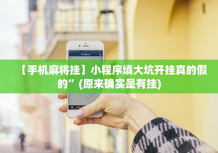 【手机麻将挂】小程序填大坑开挂真的假的”(原来确实是有挂)