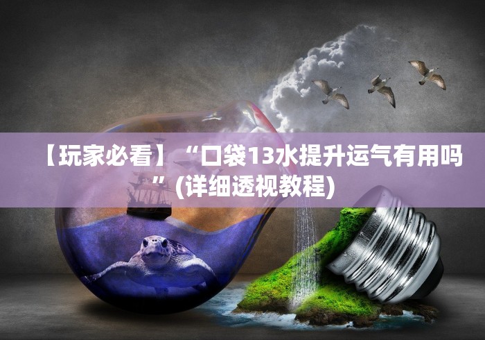 【玩家必看】“口袋13水提升运气有用吗”(详细透视教程)