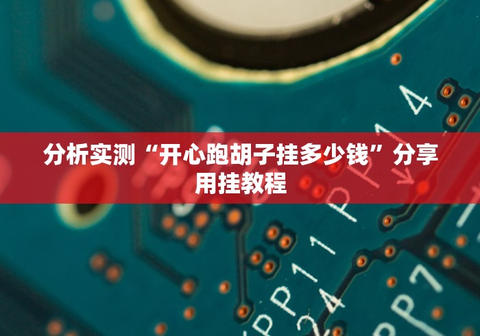 分析实测“开心跑胡子挂多少钱”分享用挂教程