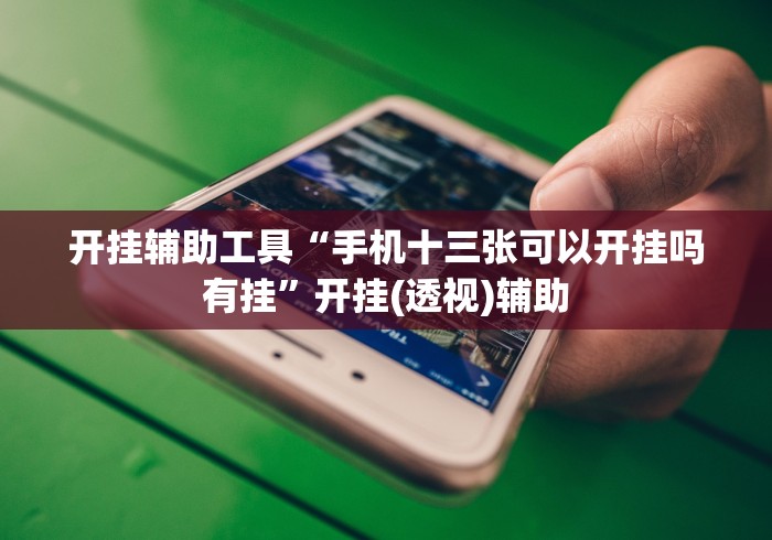 开挂辅助工具“手机十三张可以开挂吗有挂”开挂(透视)辅助