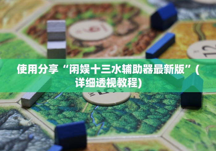 使用分享“闲娱十三水辅助器最新版”(详细透视教程)